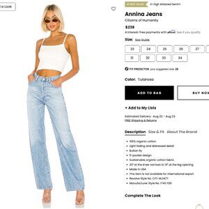 Citizens of Humanity Annina Jeans